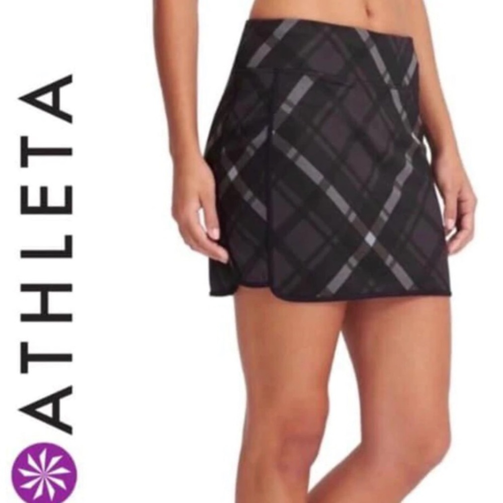 ATHLETA PLAID WANDER MINI SKIRT in size M - Picture 8 of 8